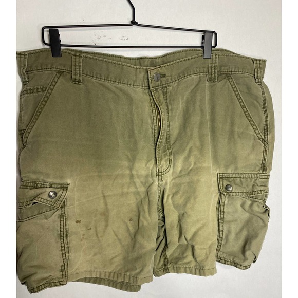 Lot of 3  Carhartt SZ 42/44 Orginal Fit Washed Canvas Light Green/Khaki Shorts - Picture 1 of 10